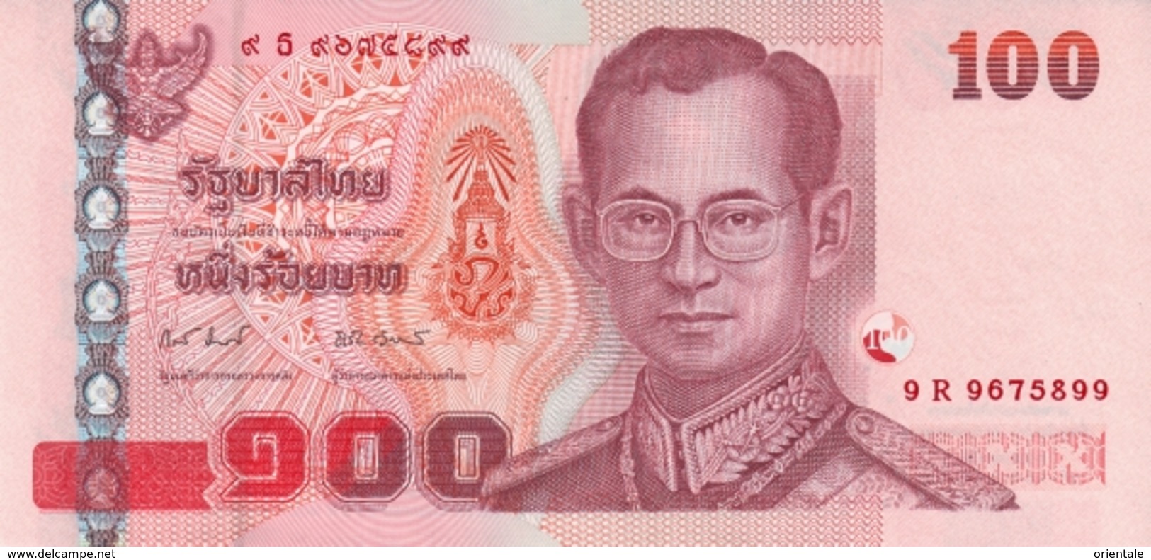 THAILAND P. 123 100 B 2010 UNC (s. 81) - Tailandia