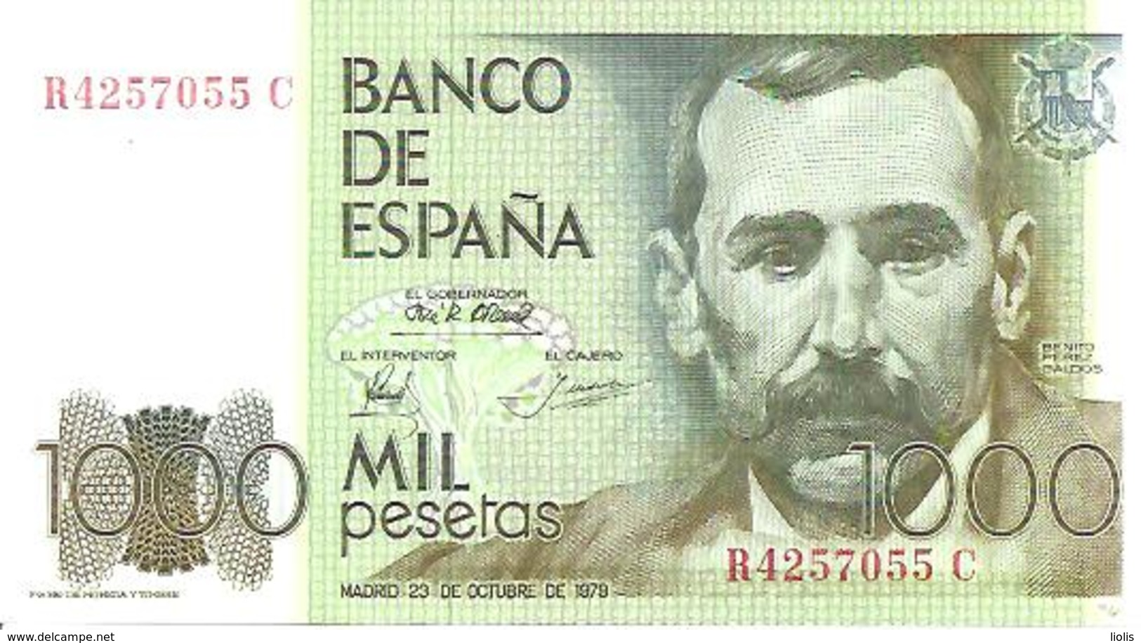 Spain P-157 1000 1979 Pesetas - [ 4] 1975-… : Juan Carlos I