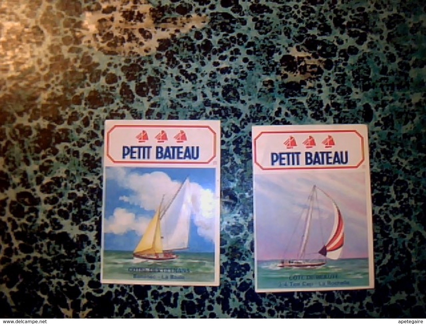 Publicité X2 Petit Bateau Thème Voiliers Cote Des Glénant Bananec/la Baule Cote De Beauté Ton Cup/la Rochelle - Aufkleber