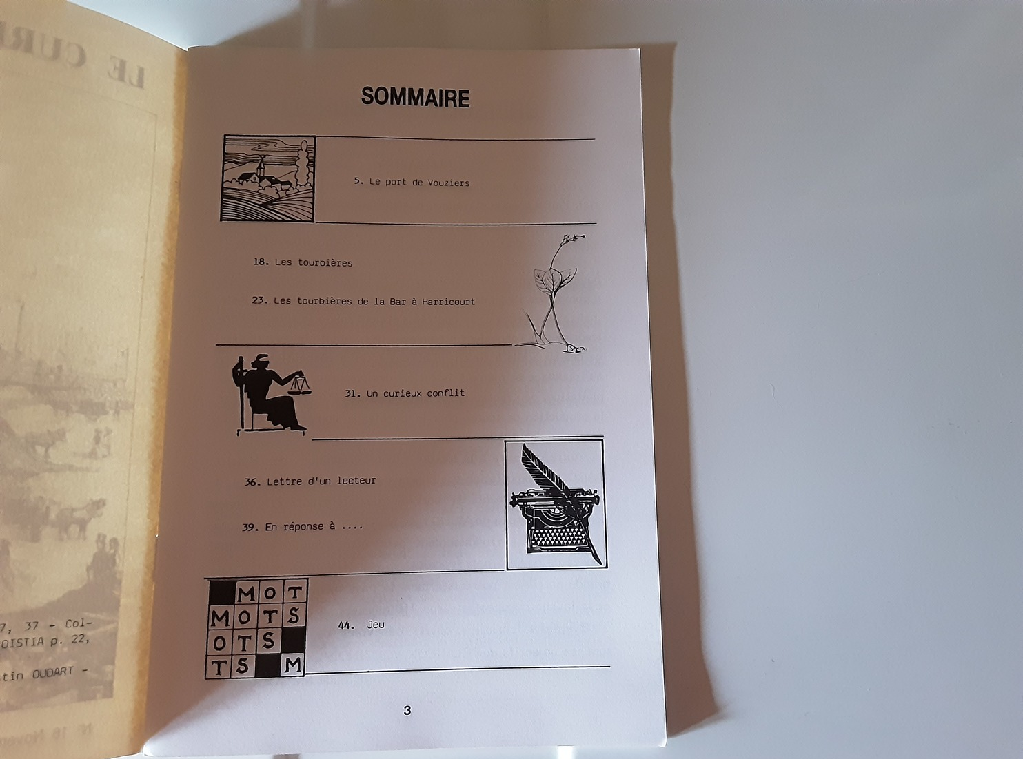 Le Curieux Vouzinois N°16 Novembre 1987. Le Port De Vouziers, Les Tourbières - 1950 à Nos Jours