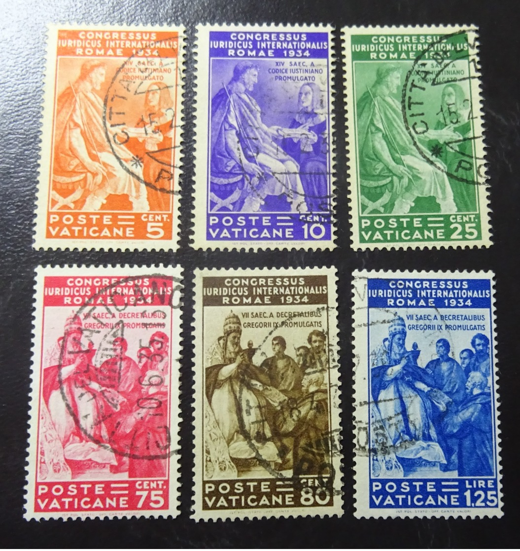 &25& VATICANO MICHEL 45/50, YVERT 66/71 FINE USED. SEE PICTURES. - Used Stamps