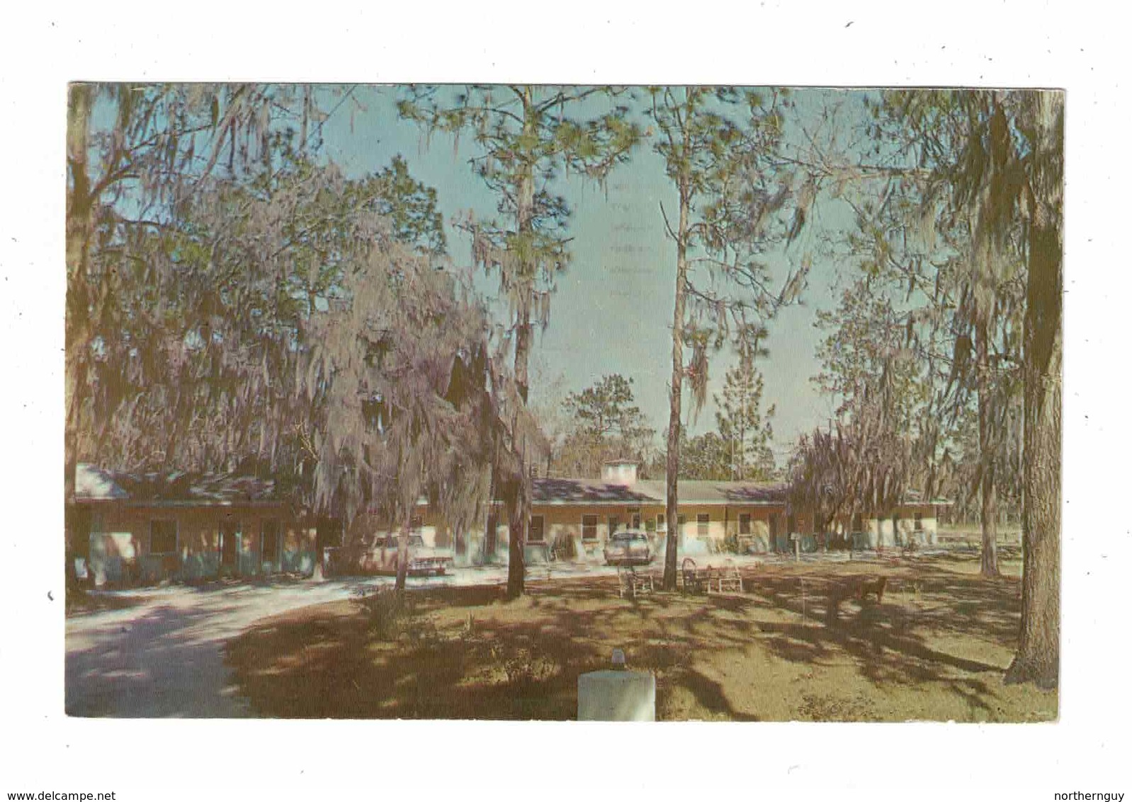OCALA, Florida, USA, Aloha Court Motel, 1961 Chrome Postcard - Ocala
