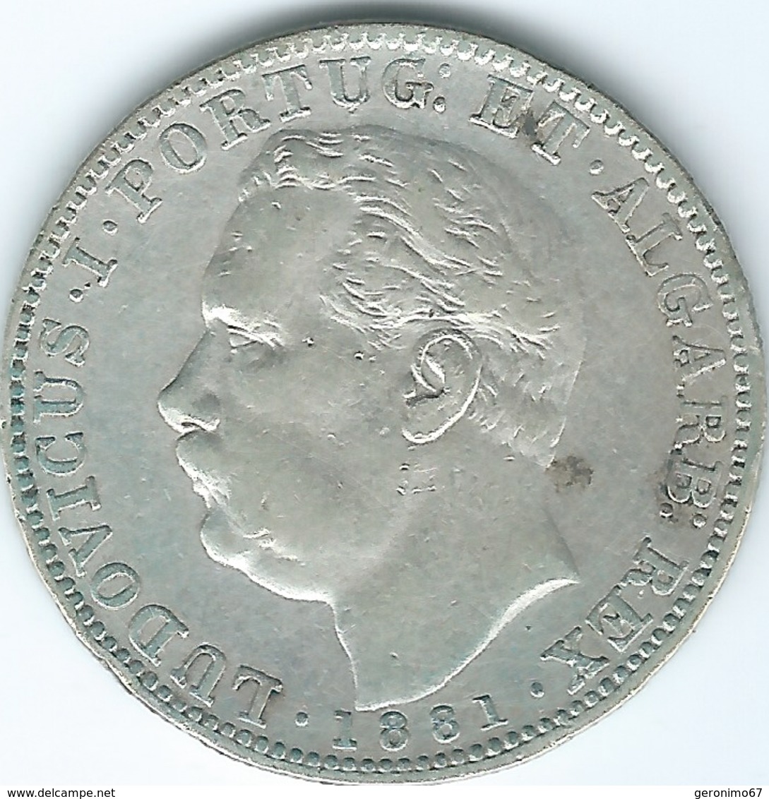 India - Portuguese - Luíz I - 1881 - 1 Rupia - KM312 - India