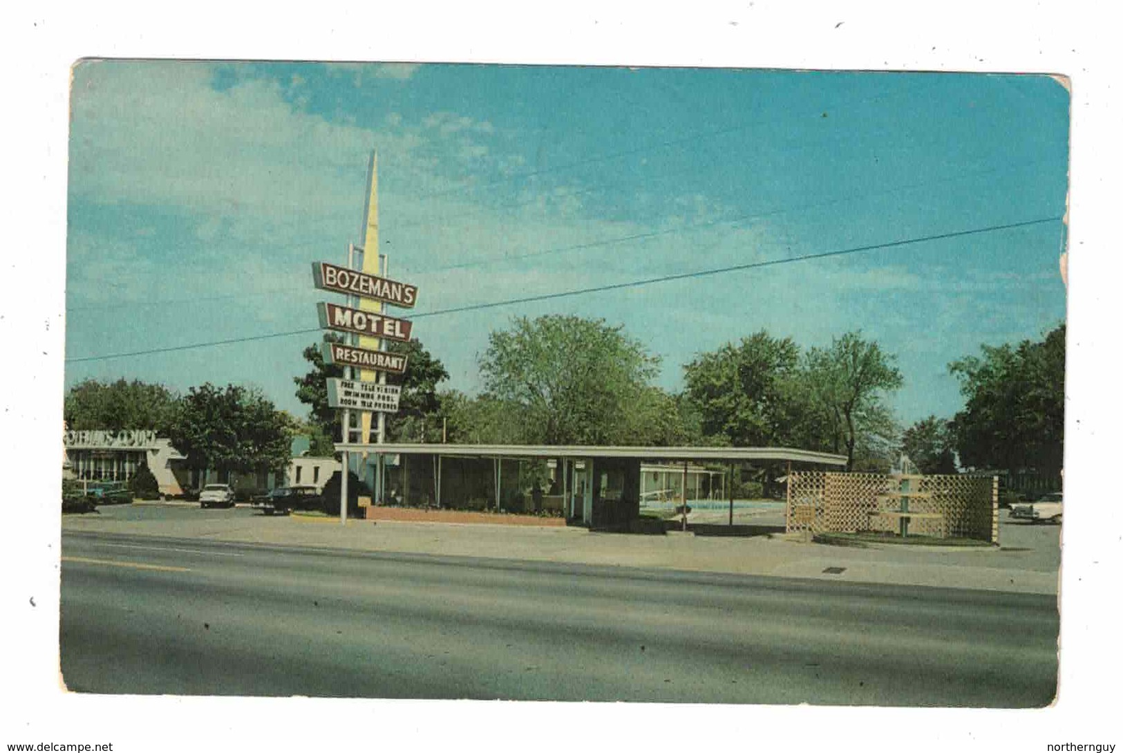 NASHVILLE, Tennessee, USA, Bozeman;s Motel & Restaurant, 1963 Chrome Postcard - Nashville