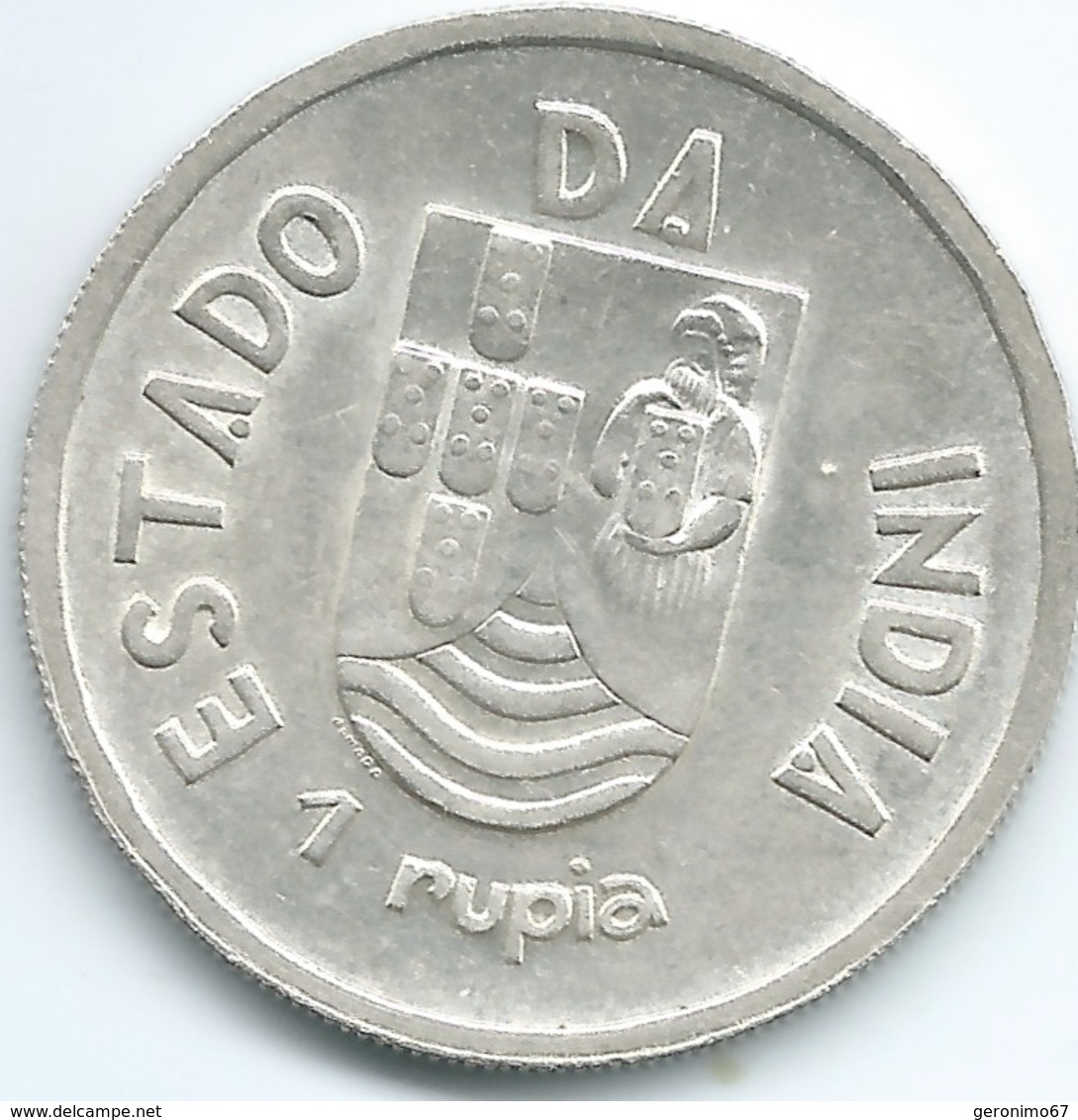 India - Portuguese - 1935 - 1 Rupia - KM22 - India