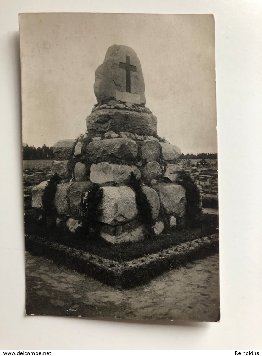 Foto Photo Ak Monument Cimetiere Militair Grand Guerre - War Cemeteries