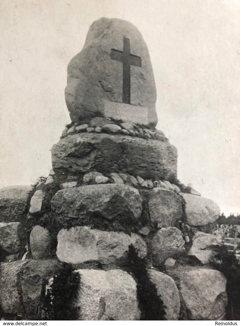 Foto Photo Ak Monument Cimetiere Militair Grand Guerre - Oorlogsbegraafplaatsen