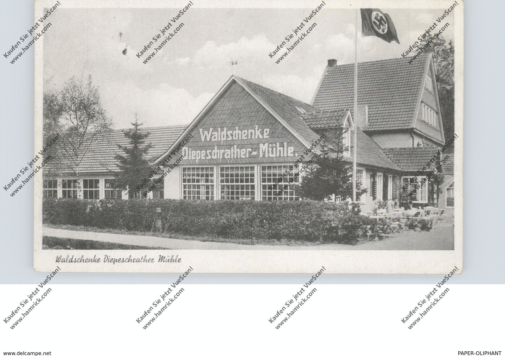 5060 BERGISCH GLADBACH - PAFFRATH, Diepeschrather Mühle, NS-Beflaggung, 1942 - Bergisch Gladbach