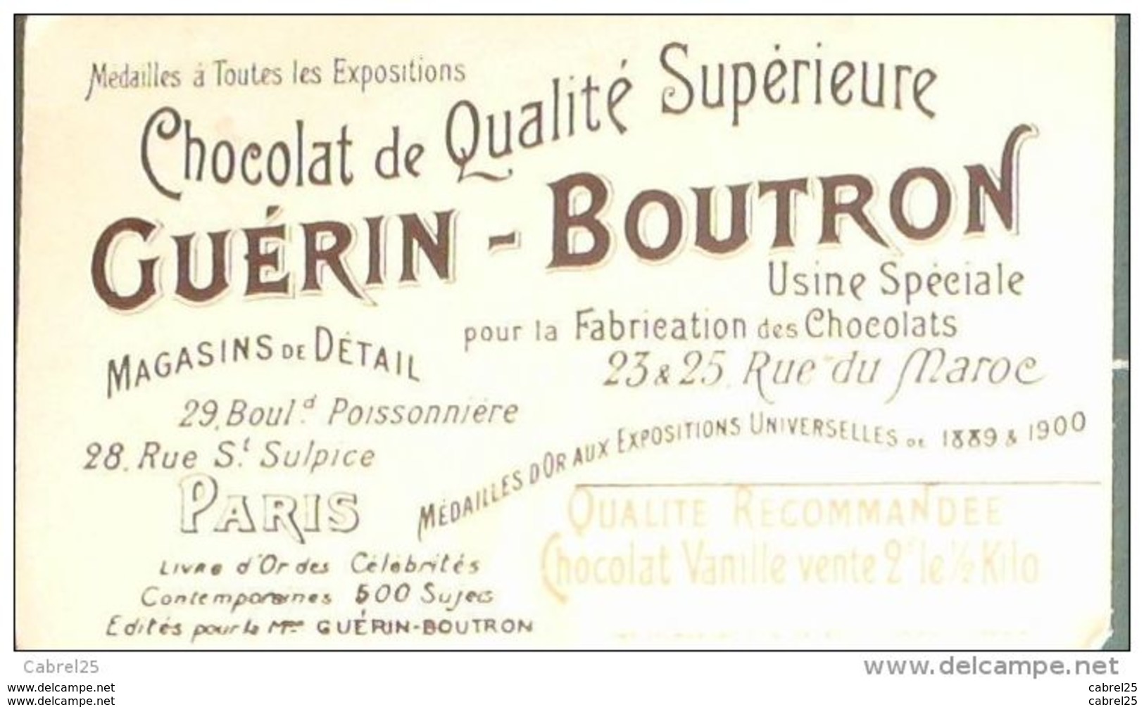 Chromo GUERIN BOUTRON-Turquie-CONSTANS Ambassadeur à CONSTANINOPLE-224 - Guérin-Boutron