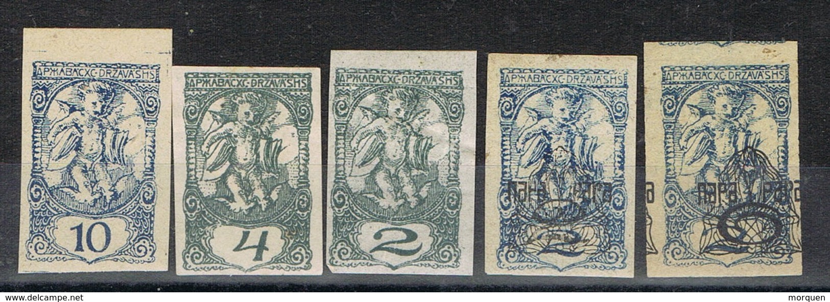 Lote 5 Sellos Yugoslavia, Jornaux, Periodicos 1919-1920 * - Timbres Pour Journaux