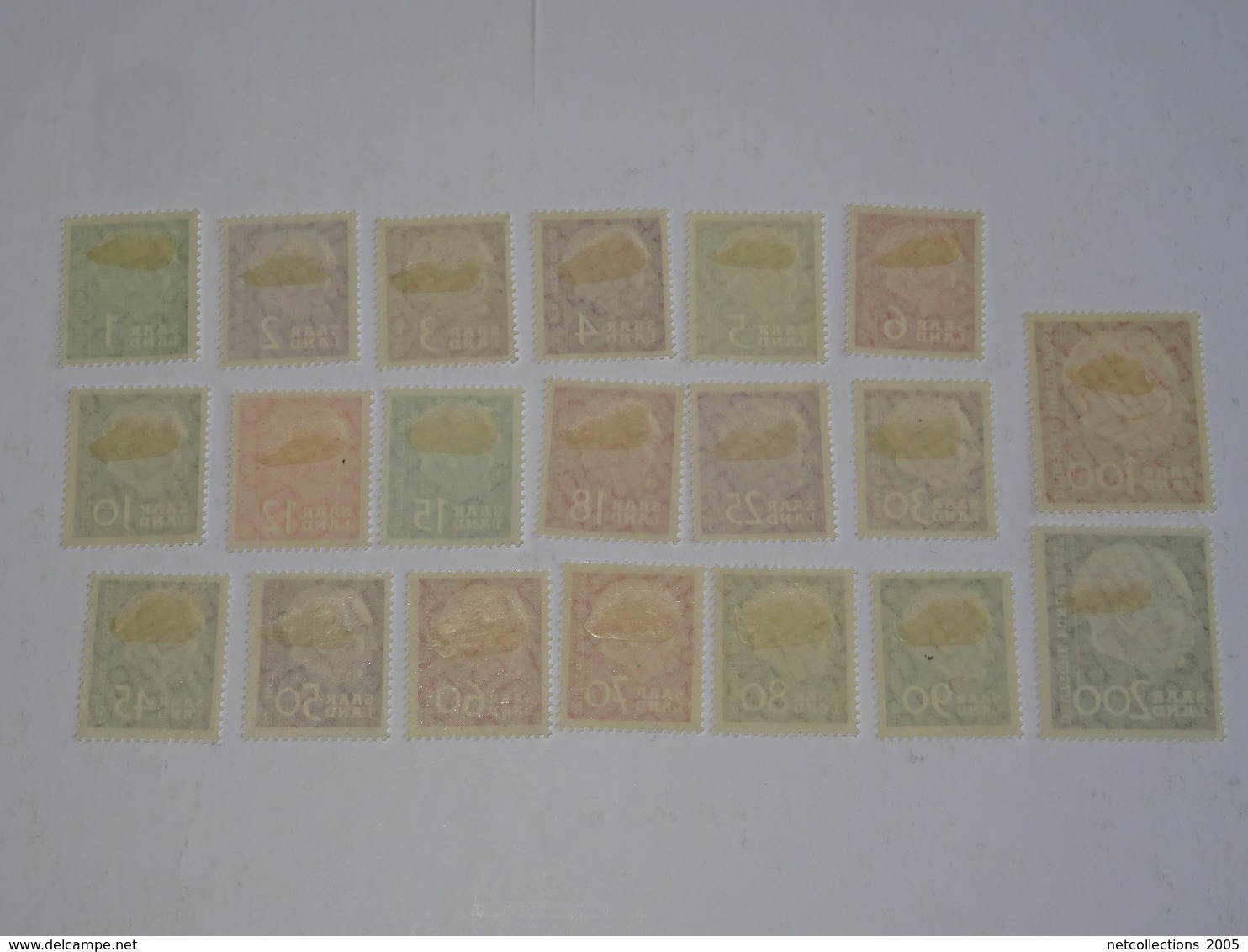 TIMBRES DE SARRE 1956/1957 N°362/381 20 VALEURS - NEUF AVEC CHARNIERES (C.B) - Collections, Lots & Series