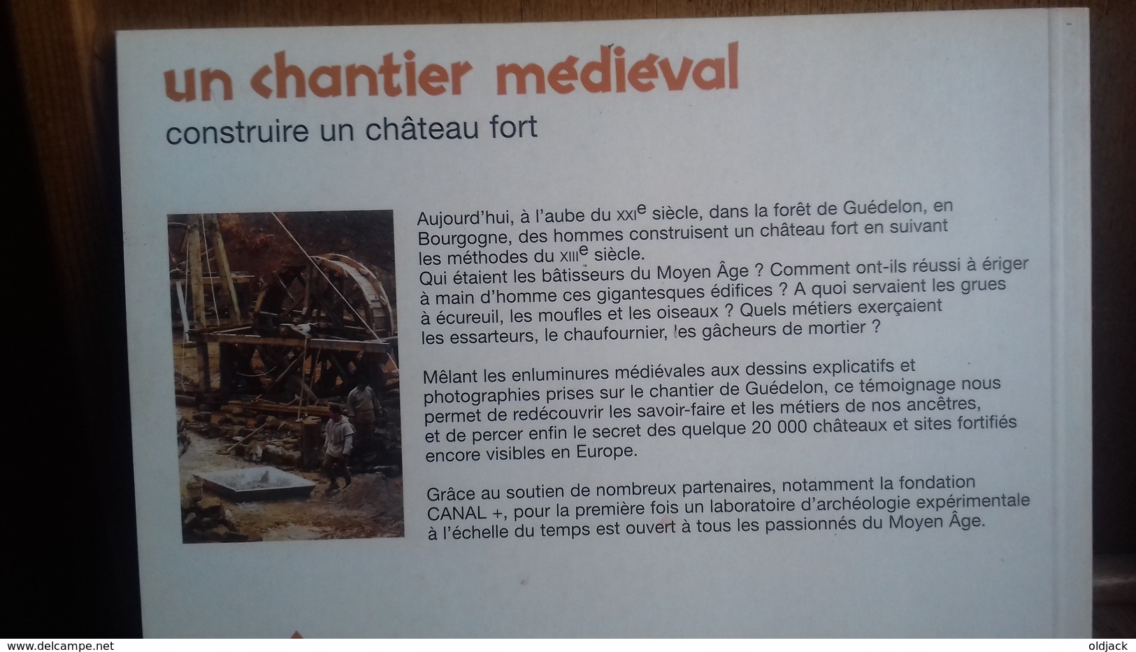 Un Chantier Médiéval Guédelon ,construire Un Château Fort.BAUD/REVEYRON.(286R8) - Do-it-yourself / Technical