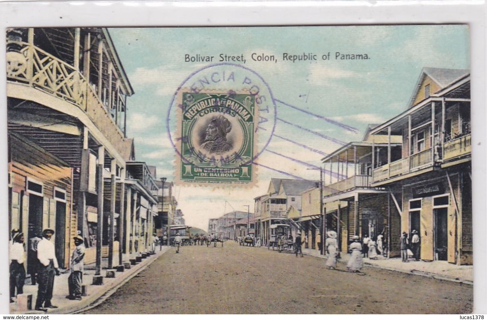 PANAMA/ COLON / BOLIVAR STREET / TRES BELLE CARTE - Panama