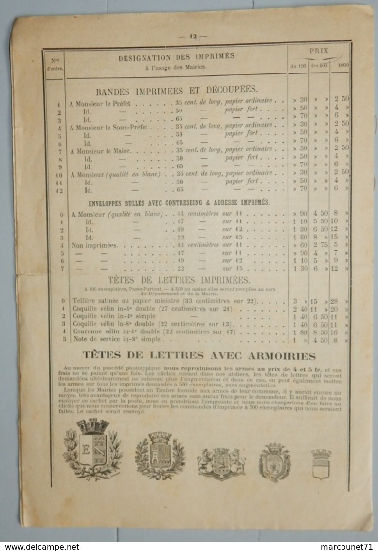 RARE DOCUMENT 1895 RADENEZ MONTDIDIER SOMME LIVRET IMPRIMÉE ADMINISTRATIF USAGES DES SOCIÉTÉS SECOURS MUTUELS MAIRIES - Management