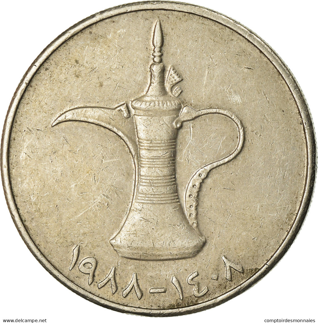 Monnaie, United Arab Emirates, Dirham, 1988, British Royal Mint, TTB - Ver. Arab. Emirate
