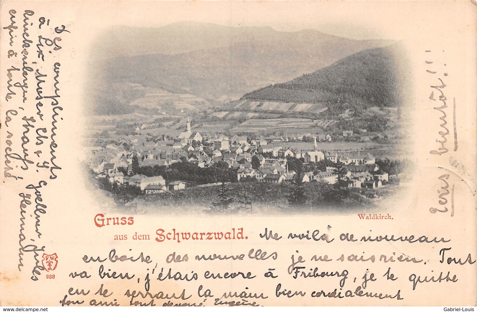 Gruss Aus Dem Schwarzwald Waldkirch - 1898 - Waldkirch