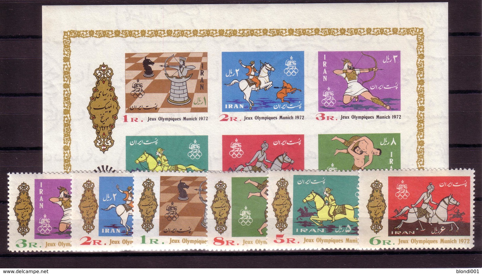 Olympics 1972 - Chess - IRAN - S/S+Set - MNH - Ete 1972: Munich