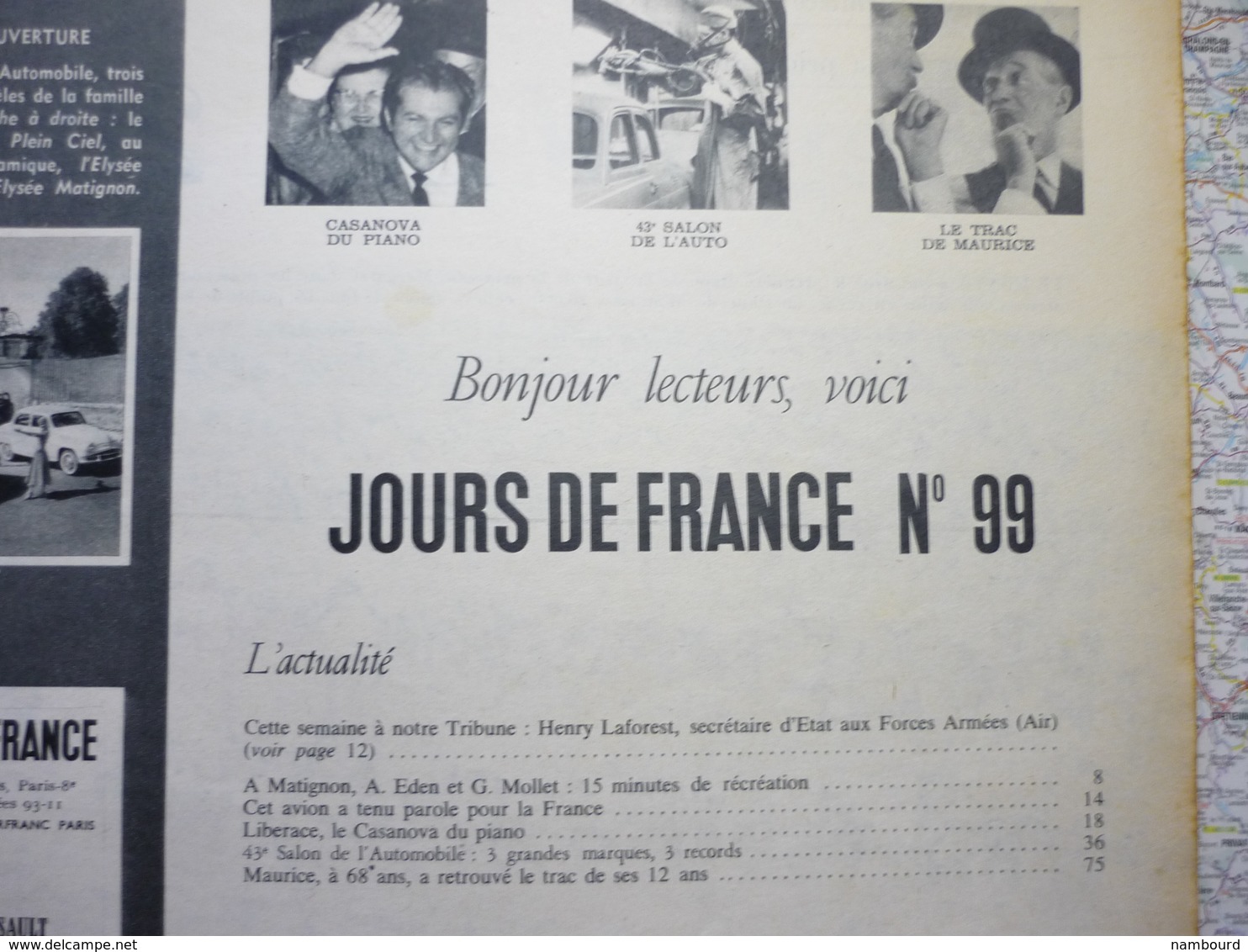 Jour De France N°99 6 Octobre 1956 43-e Salon De L'automobile : La Famille Aronde 57 / Maurice Chevallier / Margaret - Gente