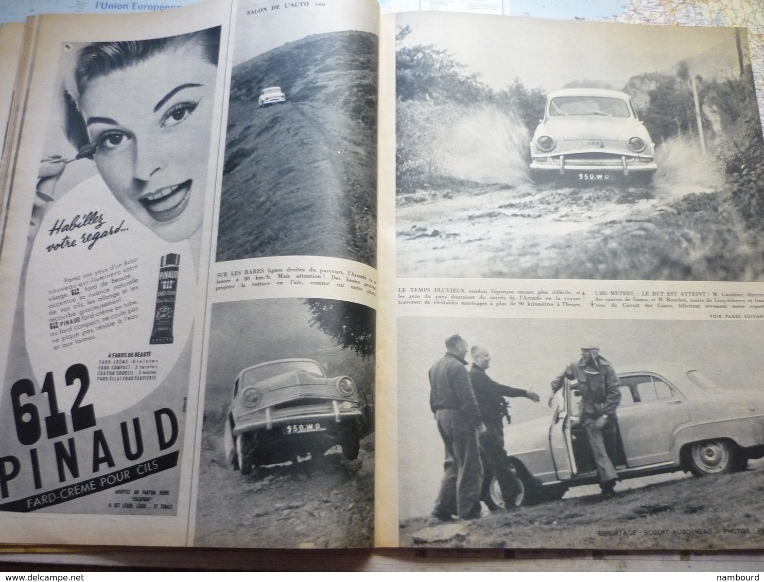 Jour de France N°99 6 Octobre 1956 43-e salon de l'automobile : la famille Aronde 57 / Maurice Chevallier / Margaret