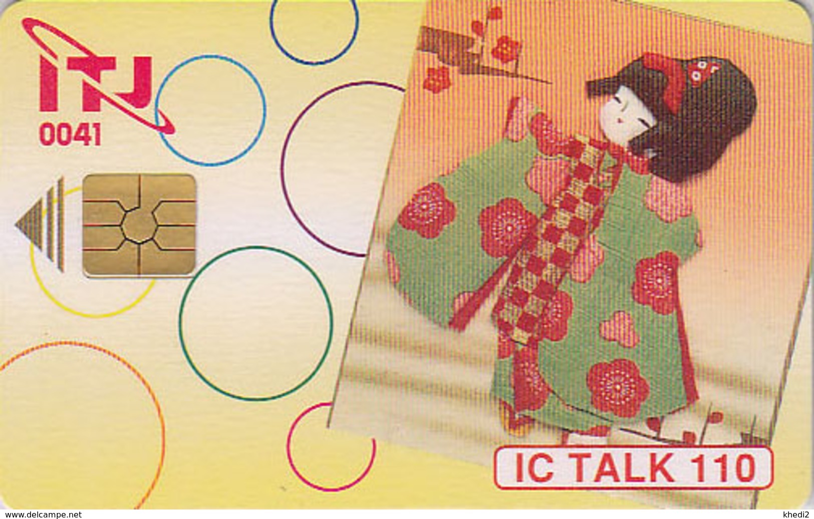 Télécarte à PUCE Japon / ITJ 110 - Poupée Puppet Doll Puppe - Japan CHIP Phonecard - IC TALK 0041 - Japan