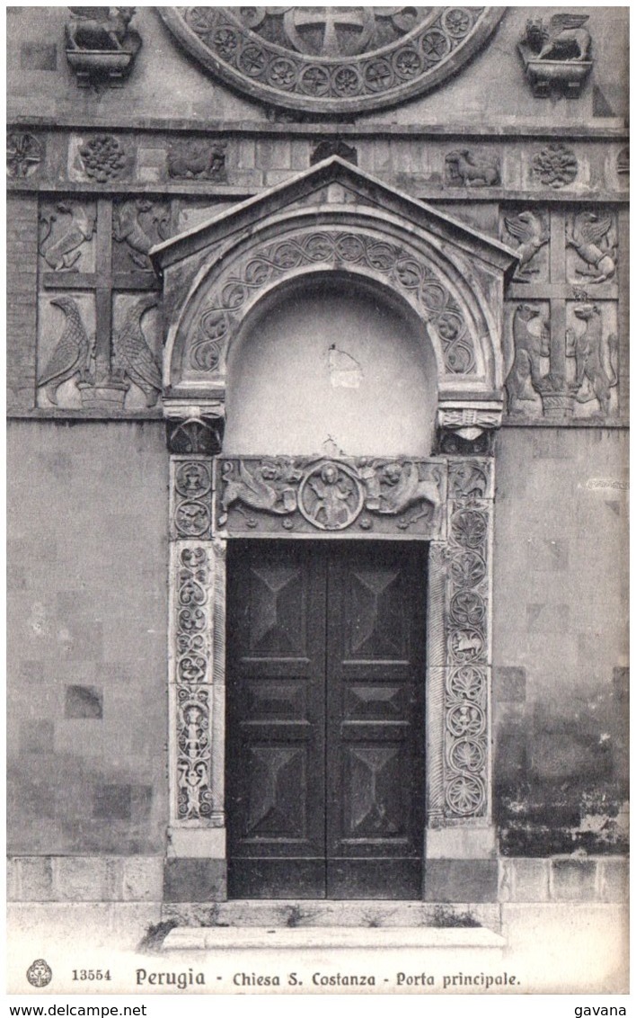 PERUGIA - Chiesa S. Costanza - Porta Principale - Perugia