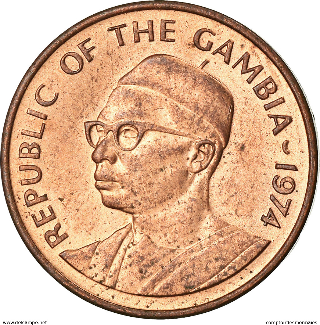Monnaie, GAMBIA, THE, Butut, 1974, SUP, Bronze, KM:14 - Gambie