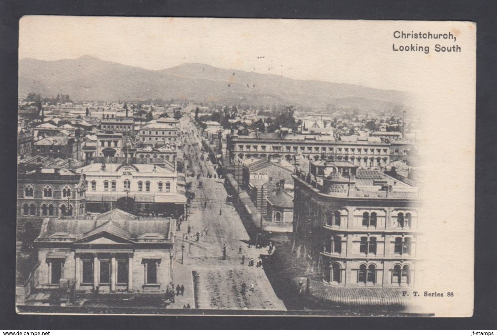 1904. New Zealand.  POST CARD. Christchurch Looking South. To Cape Town, South Africa... (MICHEL 100) - JF323566 - Lettres & Documents