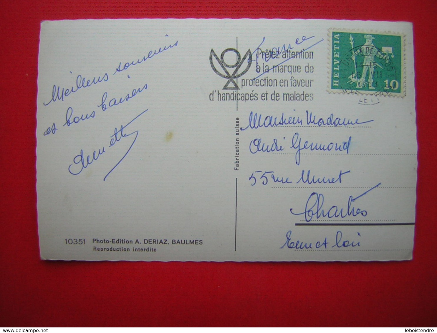 CPSM BASSINS DU DOUBS   VOYAGEE 1963 TIMBRE - Bassins