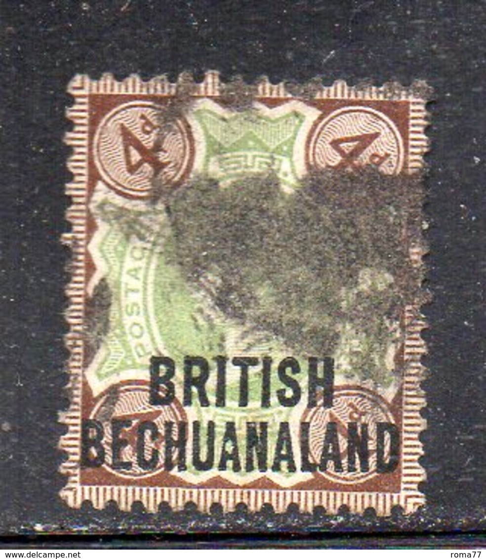 T858 - BECHUANALAND 1892 , Yvert N. 33  Usata  (2380A) - 1885-1895 Crown Colony