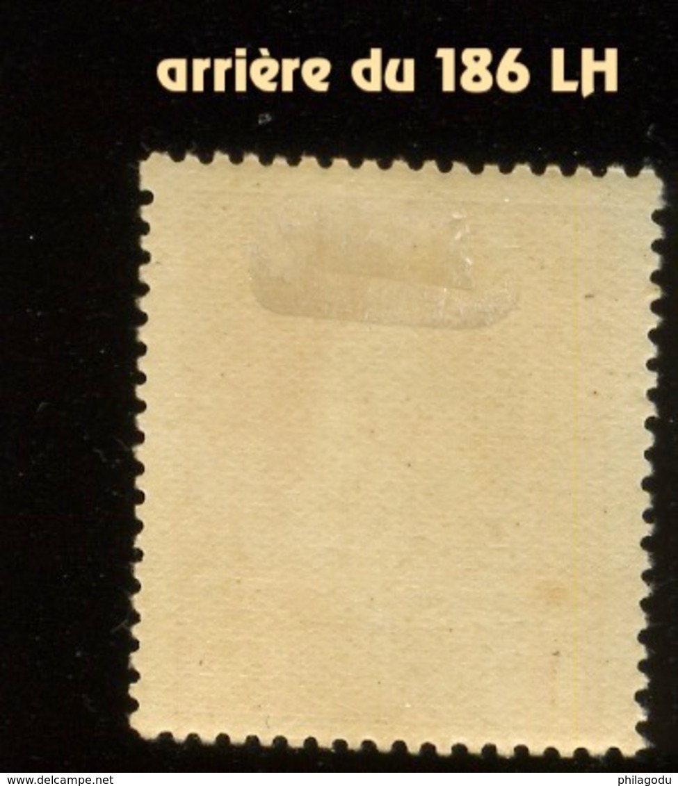 Yv. 186. Red Cross Croix Rouge. Cote 40-€. Charnière Propre  Nurse Infirmière - Unused Stamps