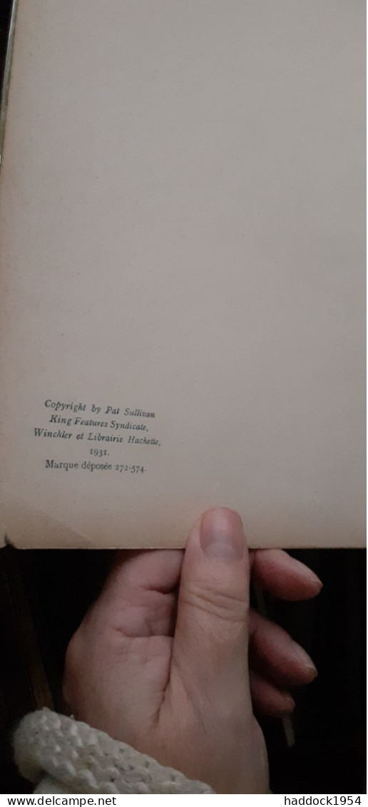 Félix Au Pays De L'ogre PAT SULLIVAN Hachette 1931 - Félix De Kat