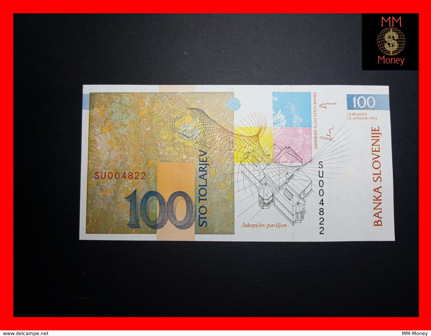 SLOVENIA 100 Tolarjev 2001  P. 25 *COMMEMORATIVE*  RARE  UNC - Slovenië