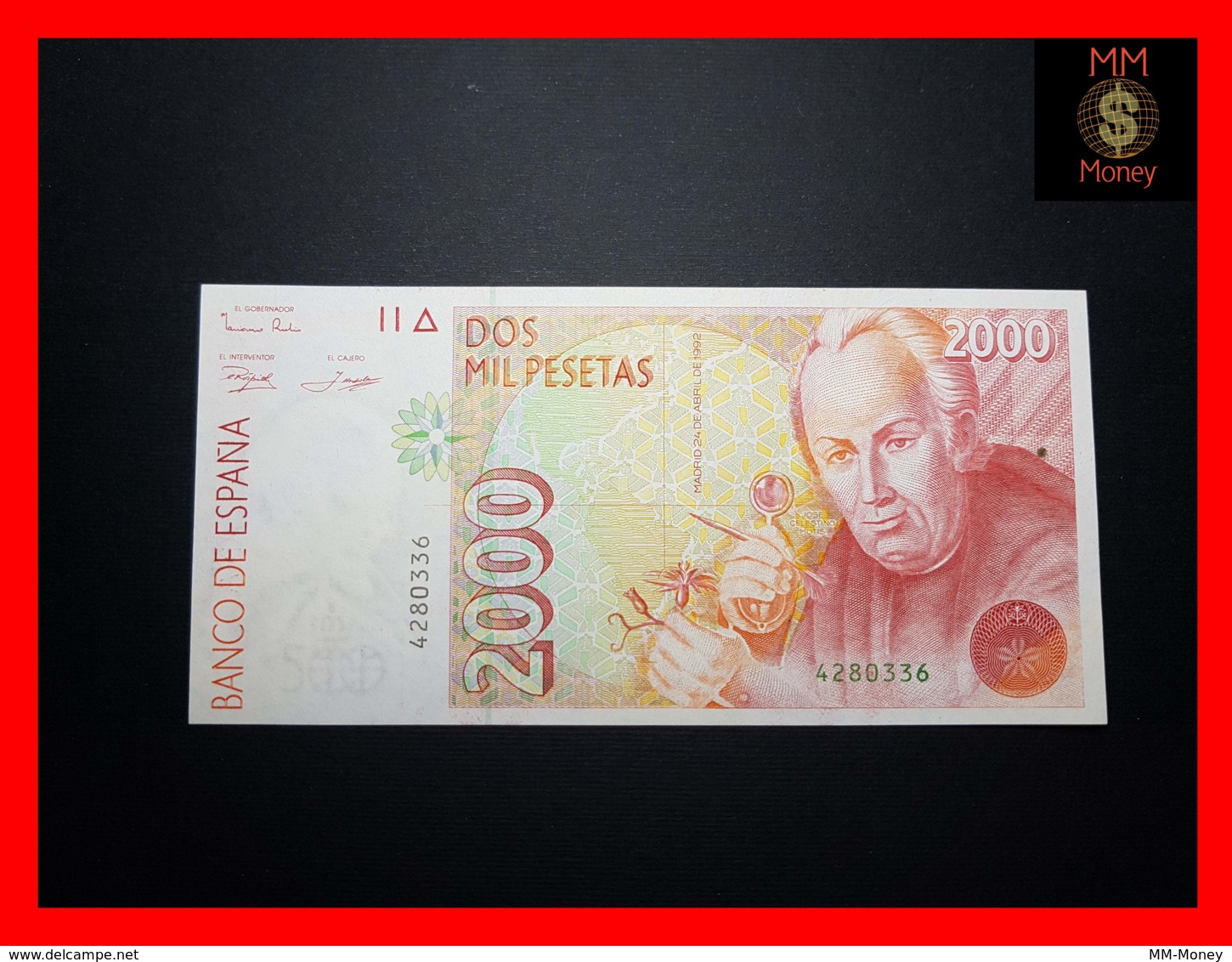 SPAIN 2.000  2000 Pesetas 24.4.1992 P. 162   XF - [ 4] 1975-… : Juan Carlos I