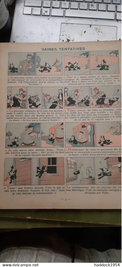 Félix Au Travail PAT SULLIVAN Hachette 1934 - Félix De Kat