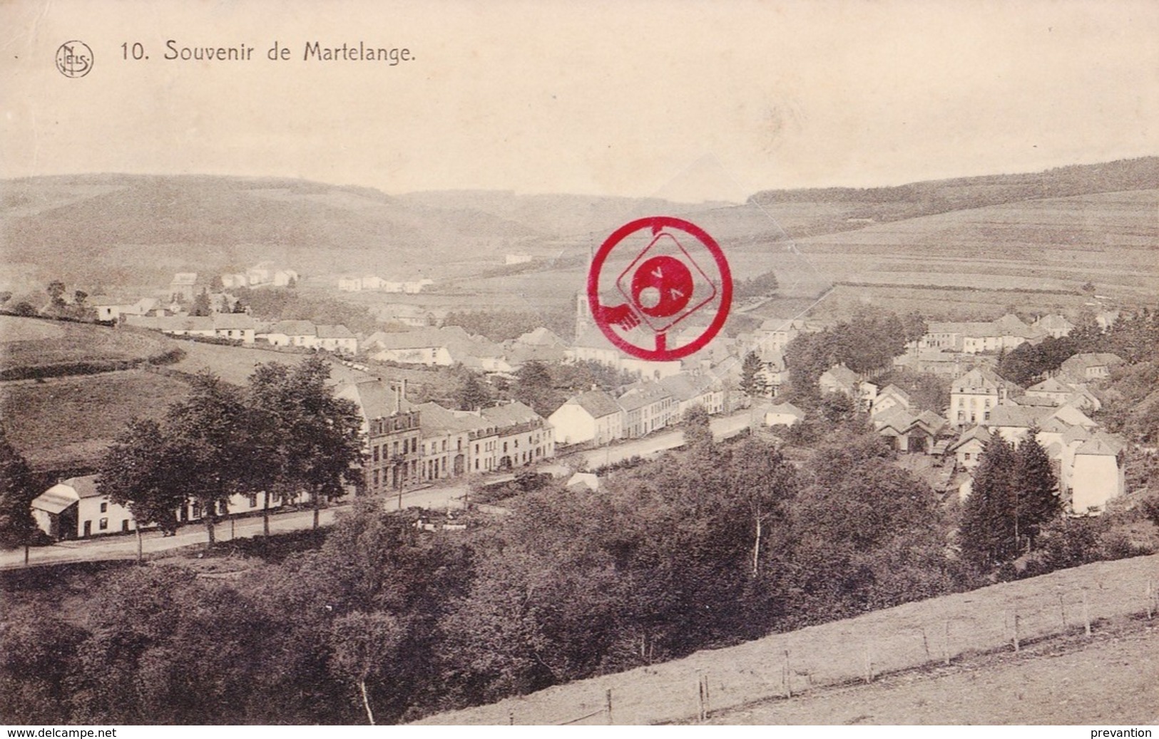 Souvenir De MARTELANGE (Panorama) - Carte Circulé En 1922 - Martelange