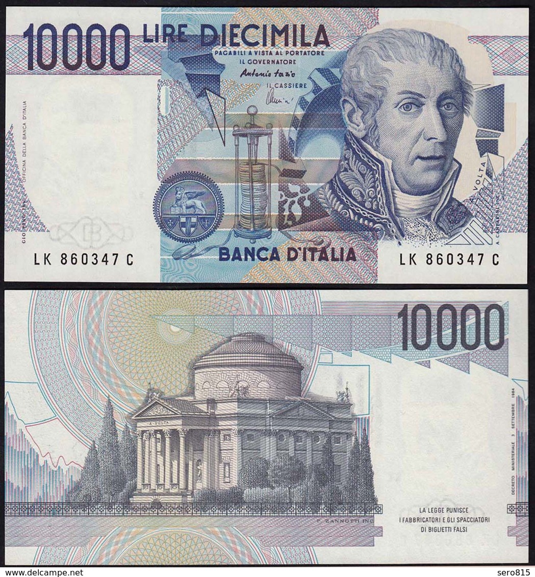 Italien - Italy 10000 10.000 Lire Banknote 1984 Pick 112d UNC (1)  (14795 - Andere & Zonder Classificatie