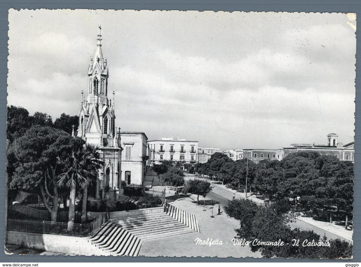 °°° Cartolina - Molfetta Villa Comunale Il Calvario Viaggiata °°° - Molfetta