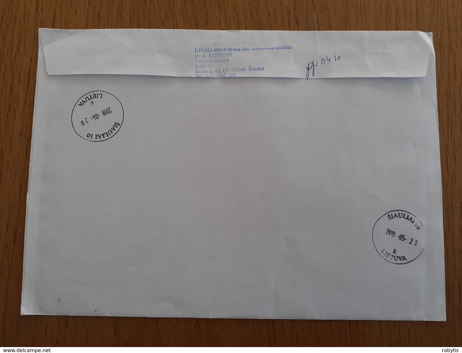 Lithuania Litauen Cover Sent From  Siauliai 2019  Returned - Litouwen