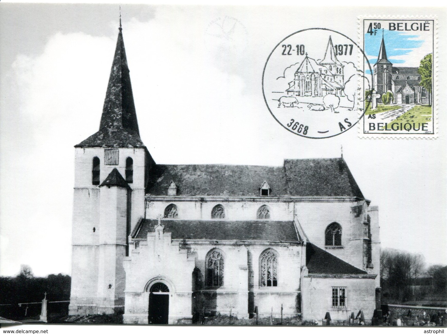 15177208 BE 19771022 As; Eglise Syte-Aldegonde; CM Cob1871 - 1971-1980