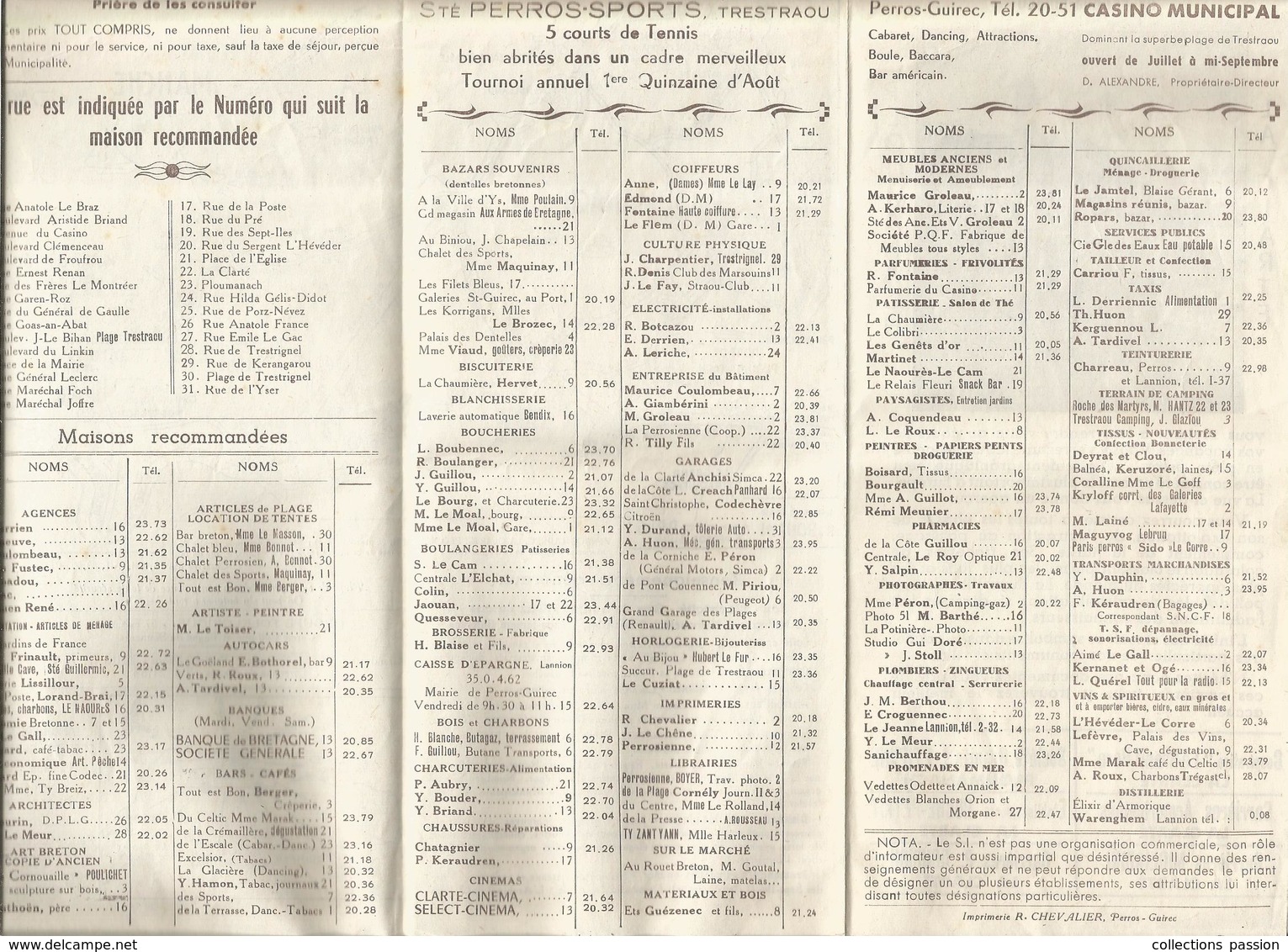 Dépliant Touristique, PLOUMANACH ,la Clarté ,granit Rose De PERROS GUIREC, 8 Pages, 3 Scans ,frais Fr 1.65 E - Reiseprospekte