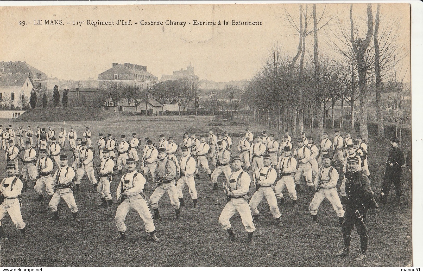 LE MANS - 117è Régiment D'Infanterie - Caserne Chanzy - Escrime à La Baïonnette - Le Mans