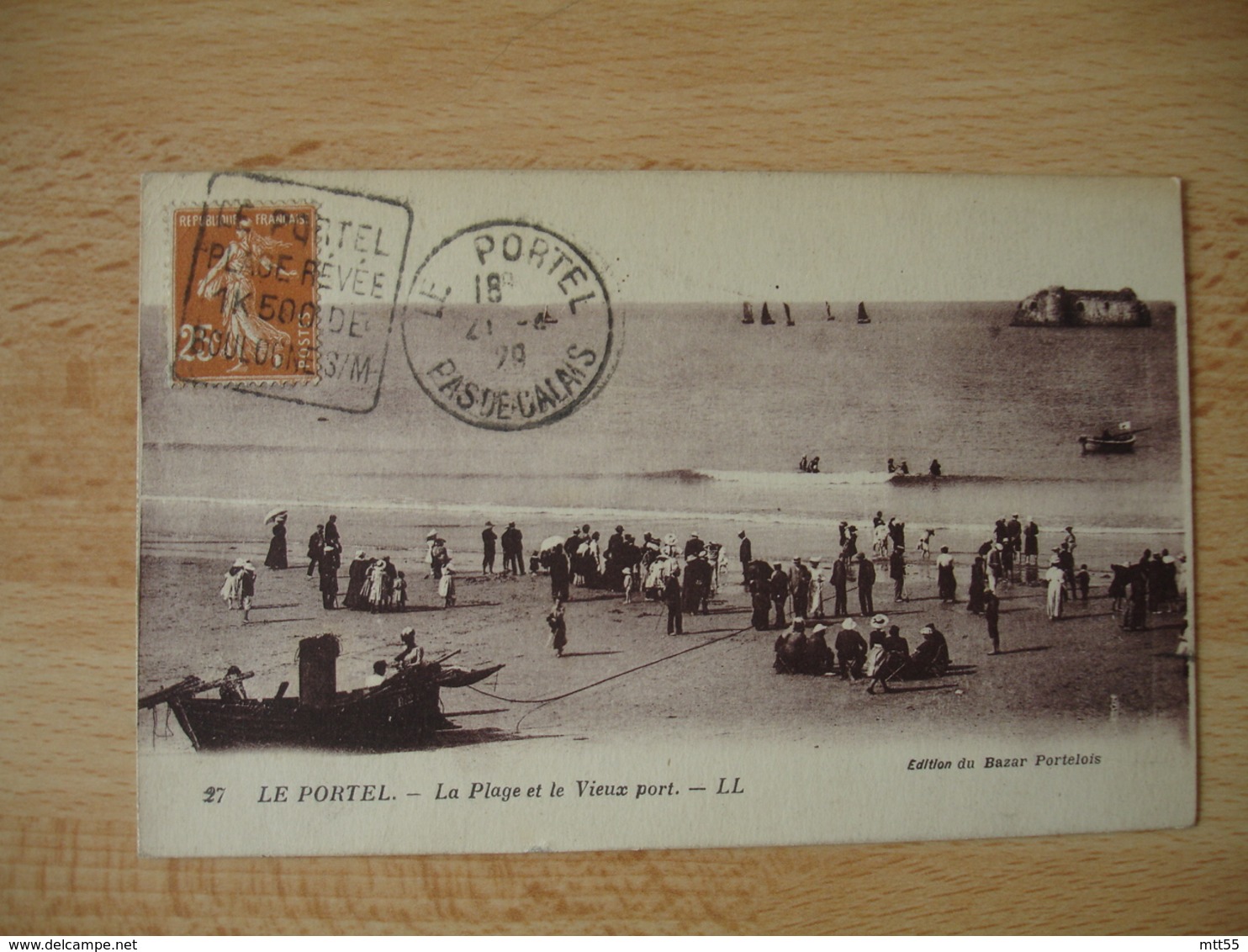 Daguin Le Portel Plage Revee 1 K 500 Boulogne  Flamme Daguin - 1921-1960: Modern Period