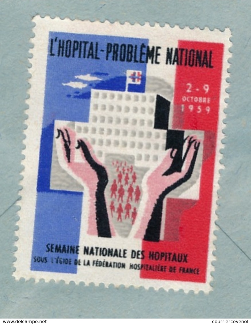 FRANCE => Vignette "L'Hopital Problème National" Sur Enveloppe OMEC De LANGRES 1959, En Tête Hopitaux Hospices Langres - Lettres & Documents