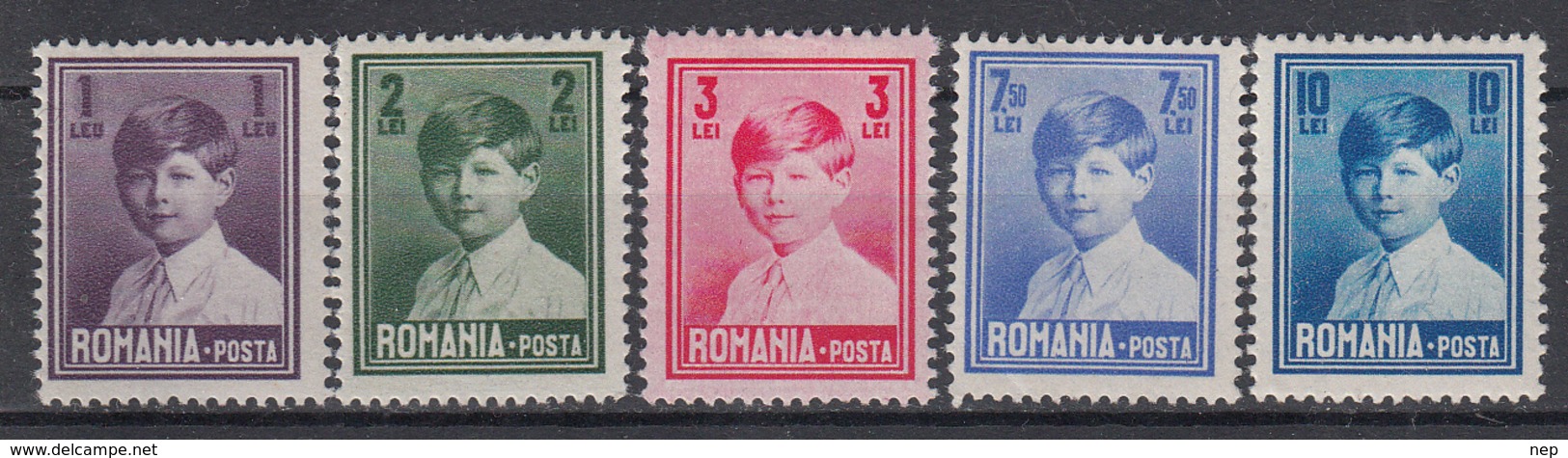 ROEMENIË - Michel - 1930 - Nr 356/60 - MH* - Unused Stamps