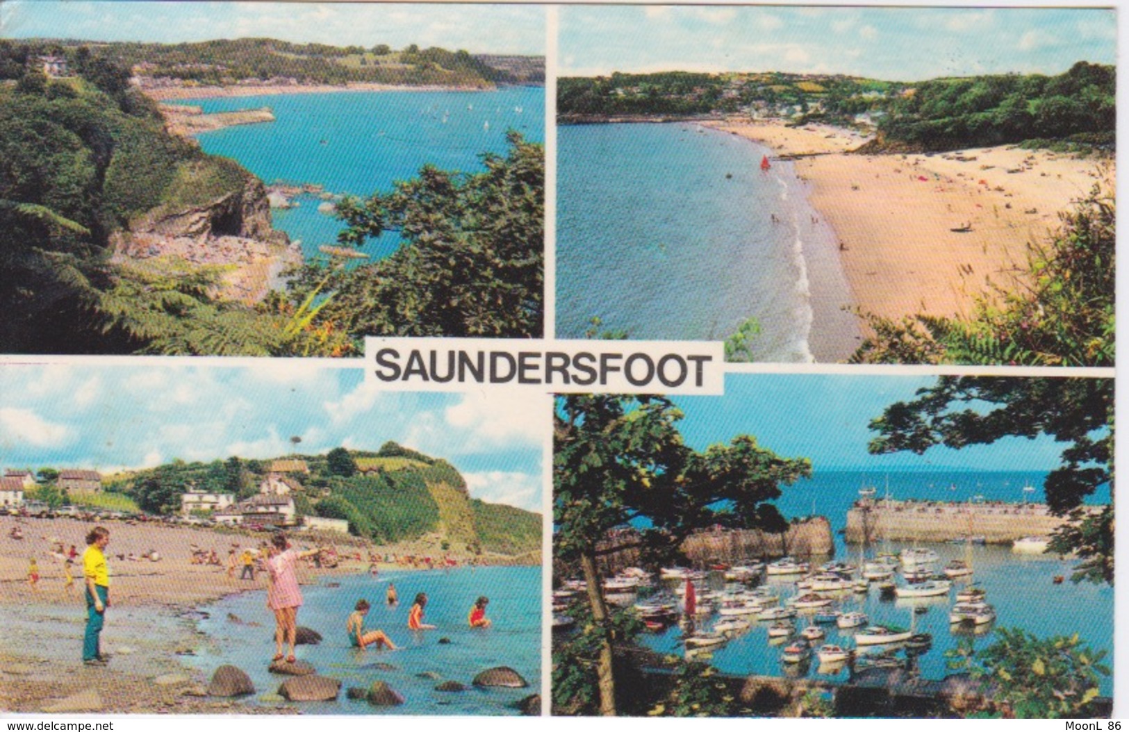 ROYAUME-UNI - PAYS DE GALLE -  WALES - SAUNDERSFOOT -  THE HARBOURG  THE BEACH - Pembrokeshire