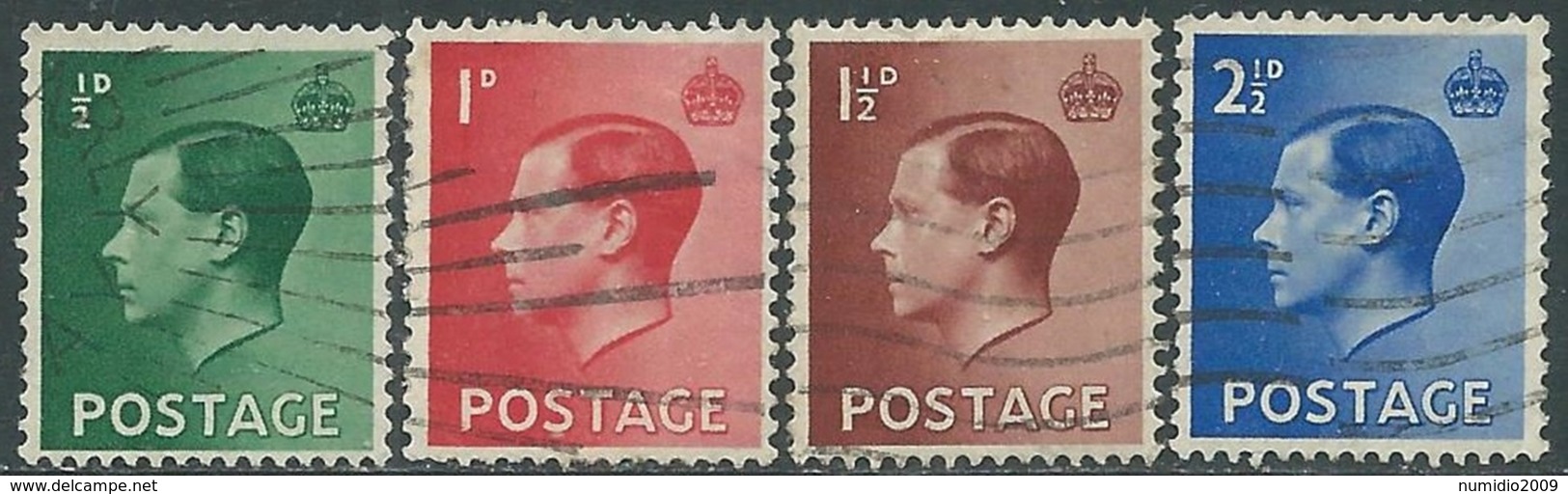 1936 GREAT BRITAIN USED SG 457/60 SET OF 4 - RC4-8 - Gebruikt