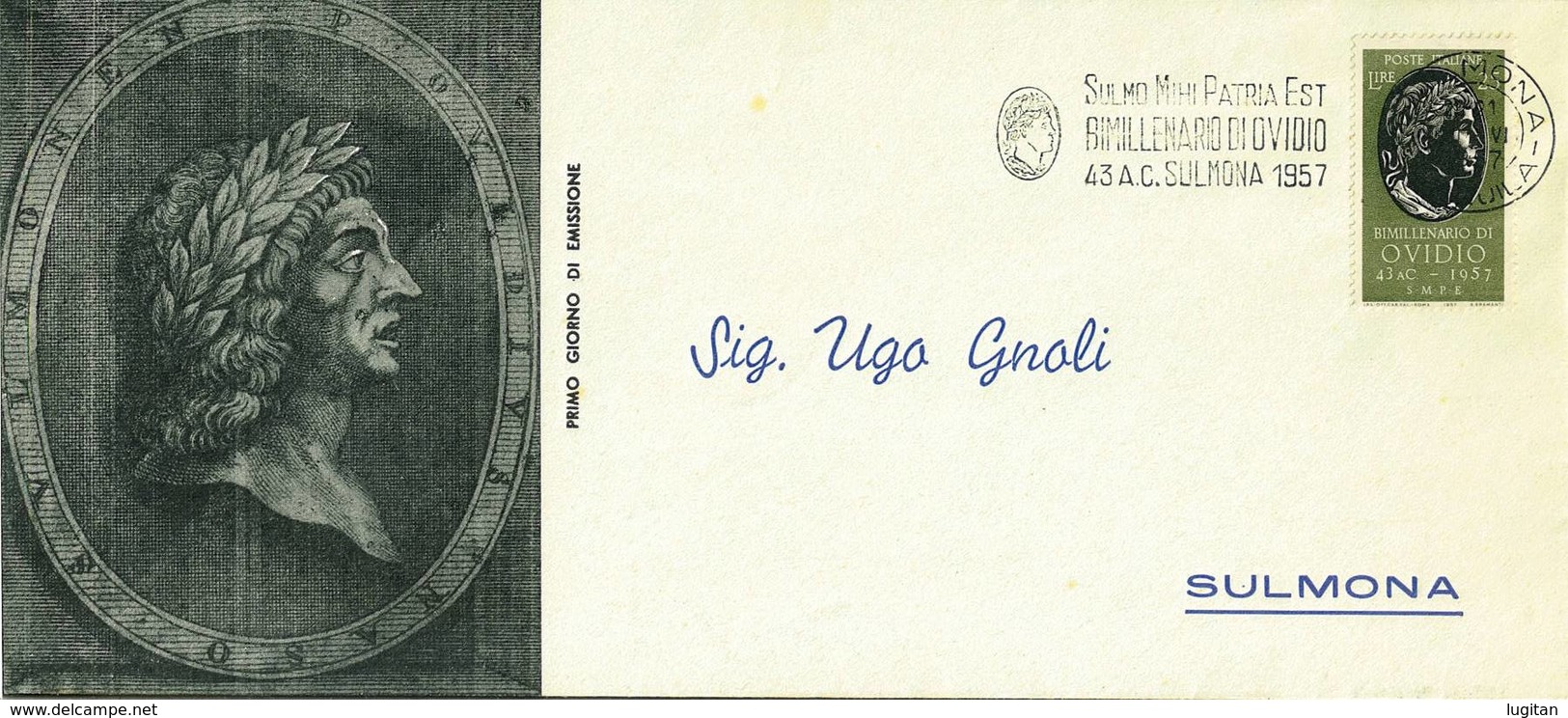 Italia - Bimillenario Di Ovidio Anno 1957 - Busta Maximum - FDC