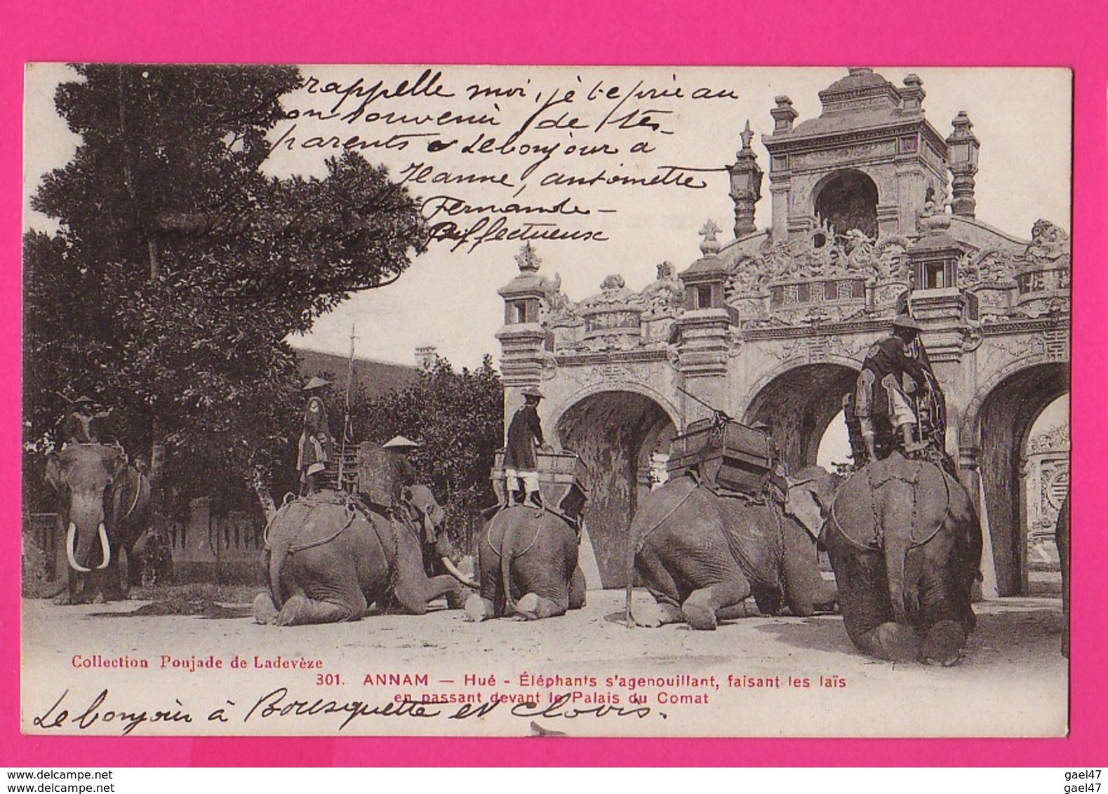 CPA  (Réf: Z 2628)  ANNAM-HUÉ (ASIE VIET NAM) (INDOCHINE) éléphants - Vietnam