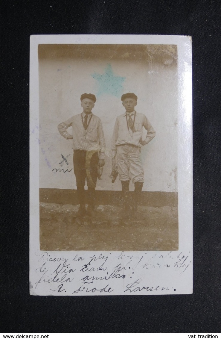 DANEMARK - Affranchissement De Odense Sur Carte Photo écrite En Espéranto En 1911 - L 59624 - Lettres & Documents