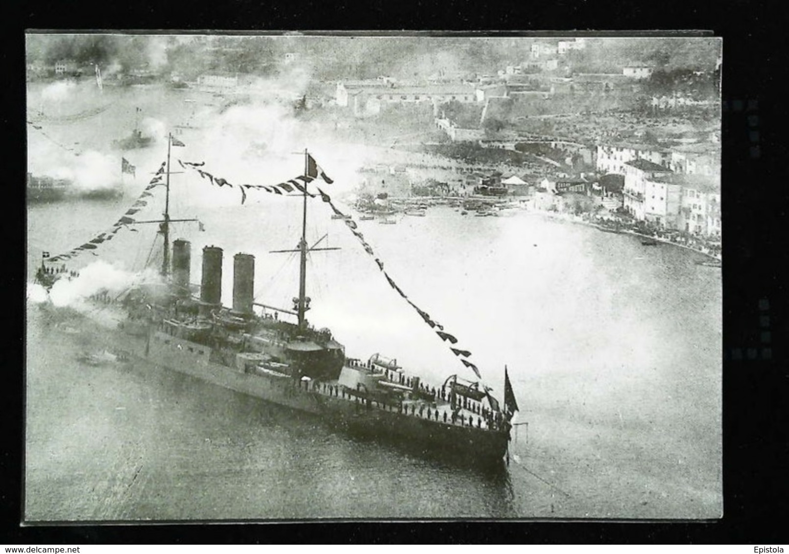 Navire De Guerre -  Croiseur à Villefranche - Coupure De Presse (encadré Photo) De 1909 - Autres & Non Classés